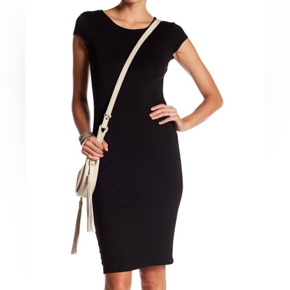 Velvet Torch Los Angeles Black dress cap sleeve size XS